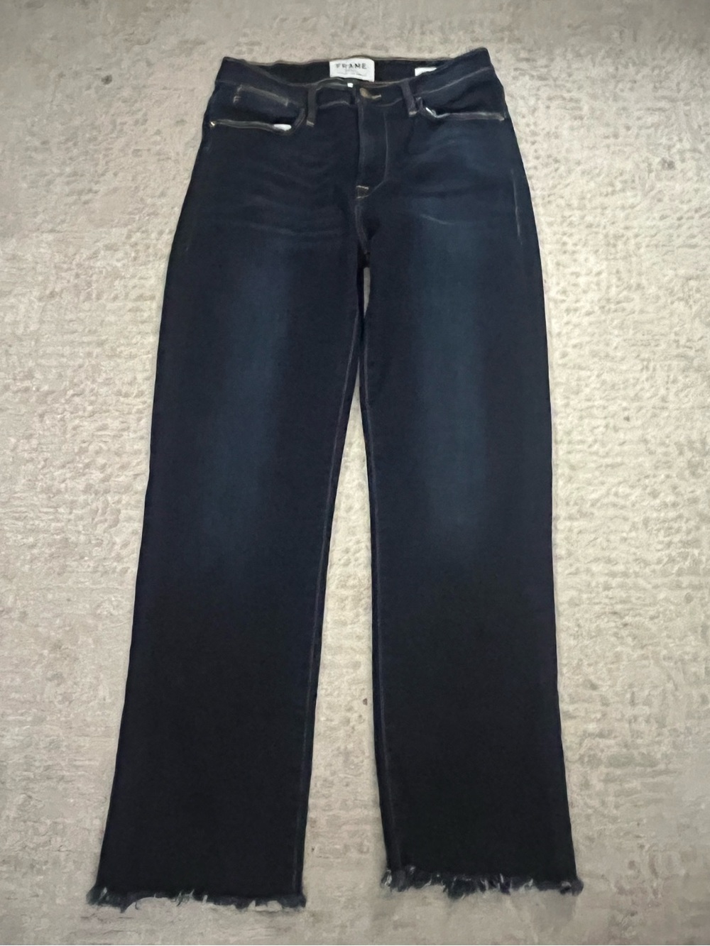 Frame Le High Straight Jeans- Pine Knoll
